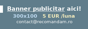 Banner web publicitar doar cu 5.00 EUR lunar!